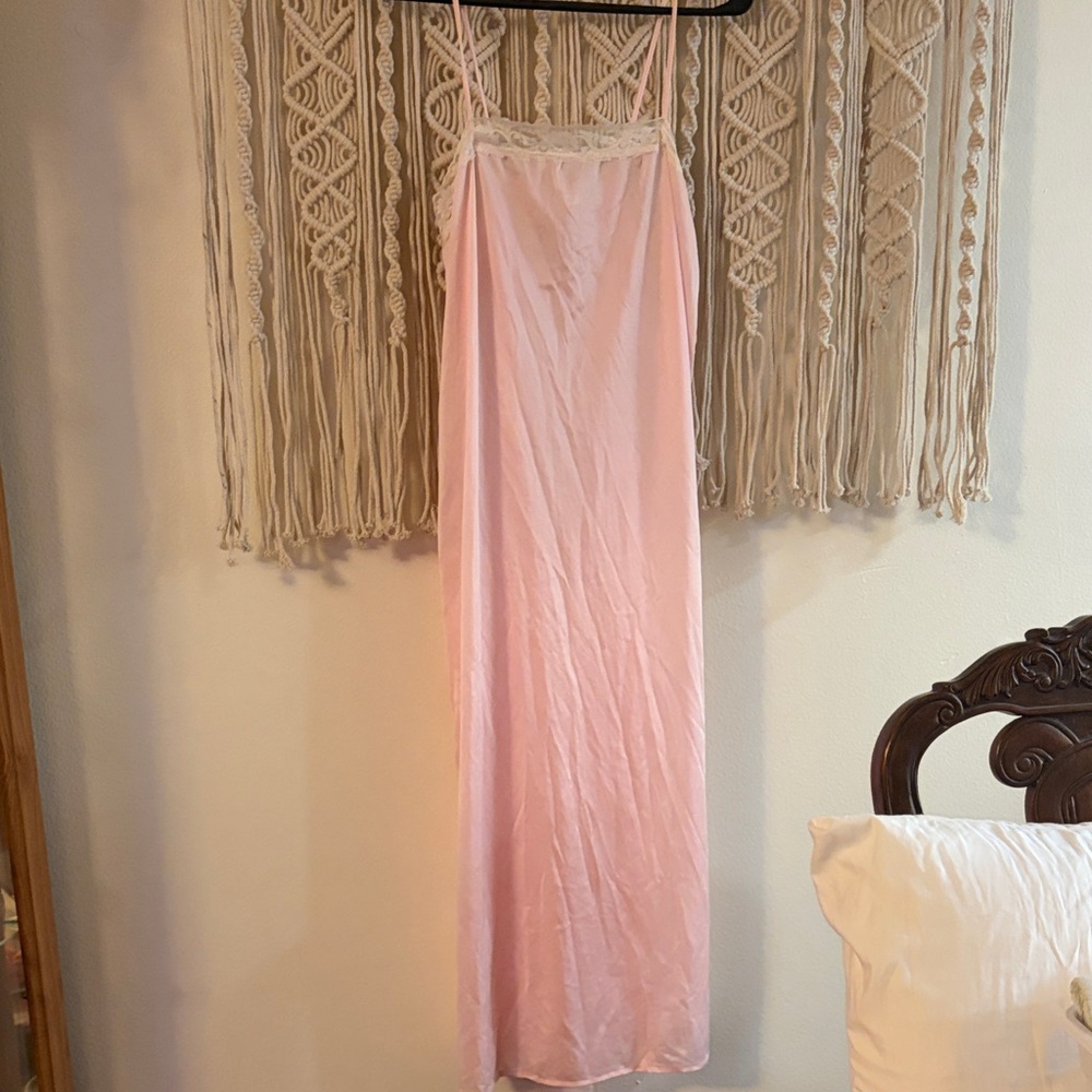 Vintage-Inspired Pink Slip Dress